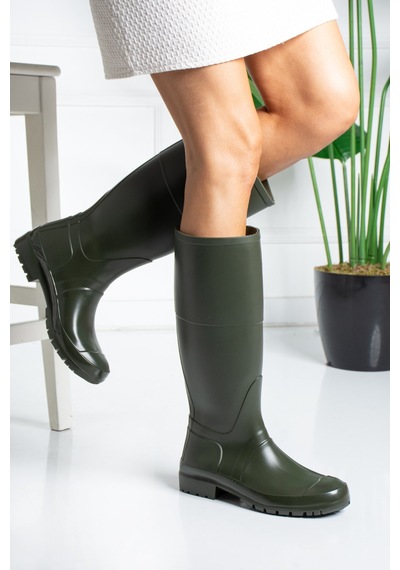 Wolk Shoes Kadın Yagmur Çizmesi Su Gecirmez Haki - 306228758 Haki