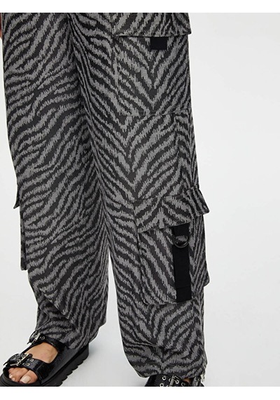 Faik Sönmez Kendinden Jakarlı Kargo Cep Detaylı Wide Leg Fit Viskon Pantolon S25pnt026 Us25pnt02613 Antrasit Faik Sönmez Kendinden Jakarlı Kargo Cep Detaylı Wide Leg Fit Viskon Pantolon S25pnt026 Us25pnt02613 Antrasit