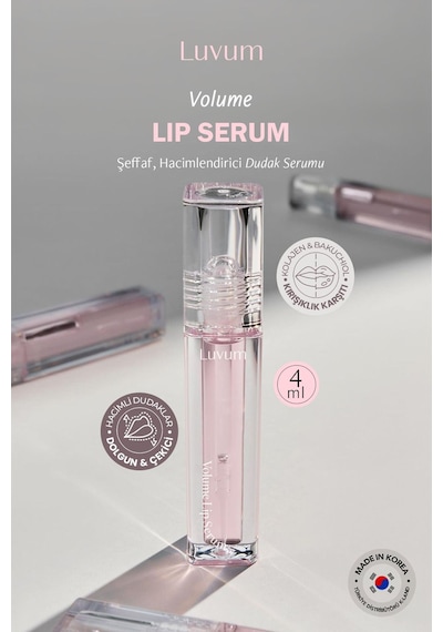 Luvum Bakuchiol İçeren Dolgunlaştırıcı  Bakımı Sağlayan LUVUM Dudak Serumu Parlatıcı Lip Serum