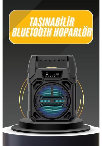 Karaoke Mikrofonlu Fm Radyolu Bluetooth Hoparlör Yüksek Ses Kaliteli - Lisinya