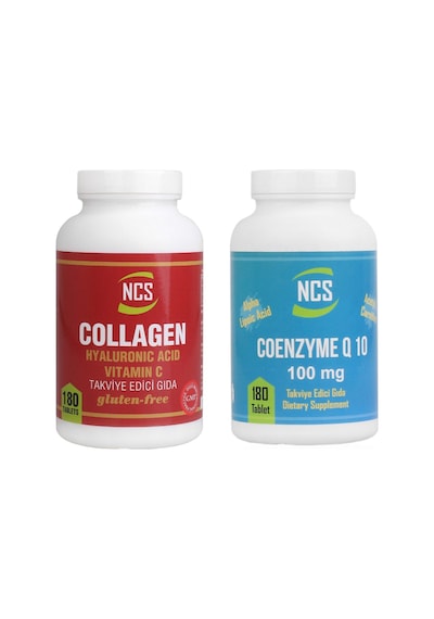 Ncs Collagen 1000 Mg 180 Tablet + Ncs Coenzyme Q-10 100 Mg 180 Tablet