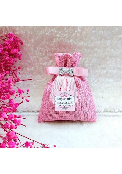 Pembe Lavanta Kesesi Bebek Doğum Hediyeliği(30 Adet)