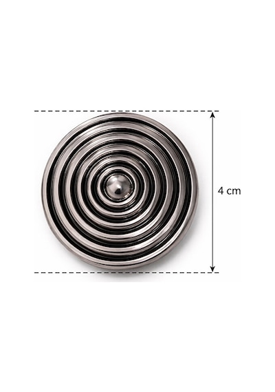 Kadın Gold Spiral Desenli Büyük Küpe Parlak Gold Yuvarlak Stateme Siyah