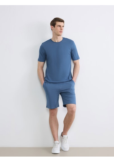 Lcwaıkıkı Classic İndigo Regular Fit İnce Kumaş Tişört /03