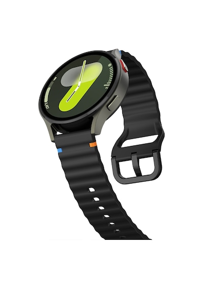 Huawei Watch Gt4 41mm İle Uyumlu Dalga Desenli Tokalı Yumusaş Soft Silikon Kordon