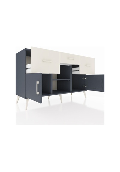 Hyperion Konsol Tek Raflı 3 Çekmeceli 3 Kapaklı 132x44x83 Antrasit-antrasit/aytaşı Antrasit/aytaşı Hyperion Konsol Tek Raflı 3 Çekmeceli 3 Kapaklı 132x44x83 Antrasit-antrasit/aytaşı Antrasit/aytaşı