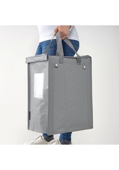 3 Adet Çamaşır Sepeti, Beyaz-koyu Gri-açık Gri Meridyendukkan 35litre 22x35x45 Cm/çamaşır Sepeti Çok Renkli