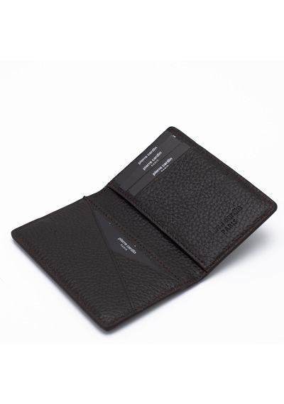 Pierre Cardin Unisex Deri Kartlık 0123 Kahverengi