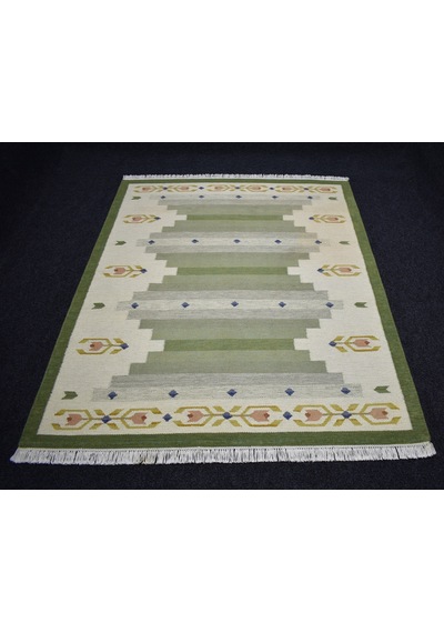 Zehra Abla Halı Yeni El Dokuma 4m2 Modern Tasarım Yün Kilim 7470 Çok Renkli