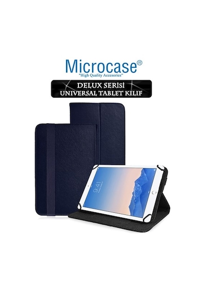 Apple Uyumlu iPad Air 2 Delüx Serisi Universal Standlı Deri Kılıf + Nano