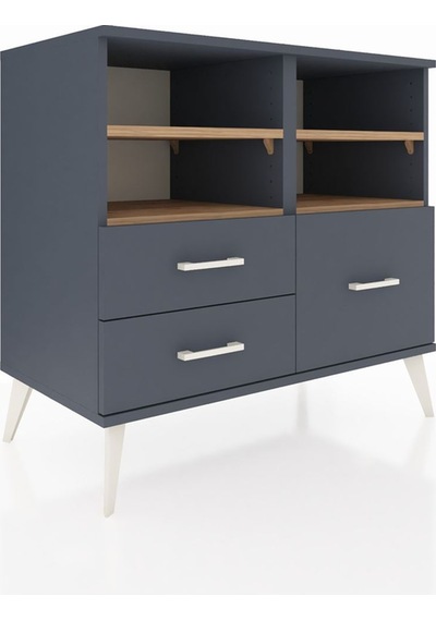 Hyperion Şifonyer 4 Raflı 3 Çekmeceli 88x44x80 Antrasit-çam/antrasit Çam/antrasit Hyperion Şifonyer 4 Raflı 3 Çekmeceli 88x44x80 Antrasit-çam/antrasit Çam/antrasit