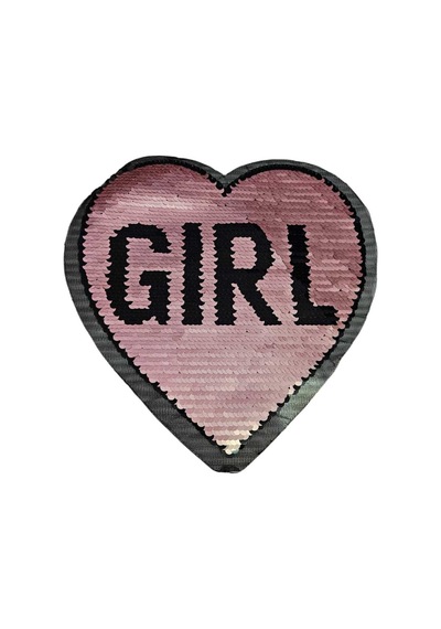 Pullu Nakışlı Arma Rose Ve Gümüş Renk Girl Yazılı En:23cm Boy:24cm 1 Adet - 692392775