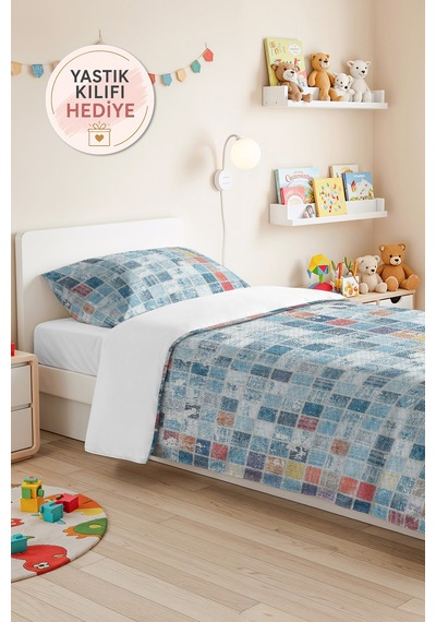 Mavi Geometrik Modern Genç Odası Tek Kişilik Pike Takımı-renk Bloklu 160x220cm Kapitone Yatak Örtüsü Kuşluk Yaprak Dokusu Mavi Geometrik Modern Genç Odası Tek Kişilik Pike Takımı-renk Bloklu 160x220cm Kapitone Yatak Örtüsü Kuşluk Yaprak Dokusu