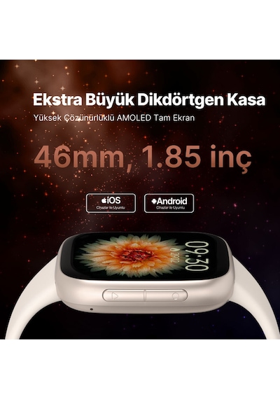 Ttec 2S14WV1 Tempus Pro 46 MM Amoled Ekranlı Dikdörtgen Kasa Akıllı Saat