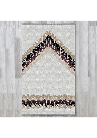 Evaşk Namazlık Dokuma Halı Kaymaz Muslumana Seccade 80 x 130 KAHVERENGİ EVAŞK401D66