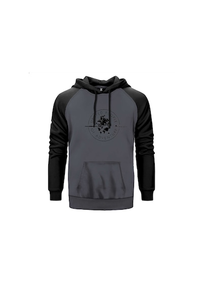 Bmw Of Adventure Gri Renk Reglan Kol Sweatshirt Gri