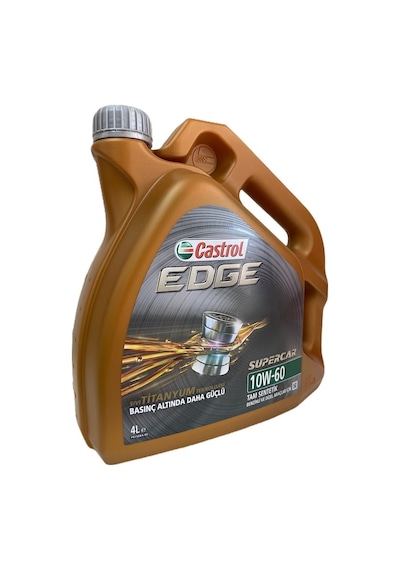 Castrol Edge Süpercar 10W-60 Tam Sentetik Benzinli ve Dizel Araçlar İçin Motor Yağı 4 L