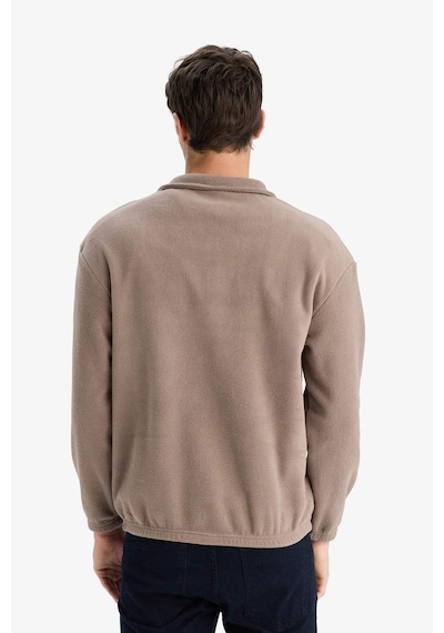Defacto Boxy Fit Dik Yaka Baskılı Polar Sweatshirt E8632ax25wnbn571 Kahve Defacto Boxy Fit Dik Yaka Baskılı Polar Sweatshirt E8632ax25wnbn571 Kahve