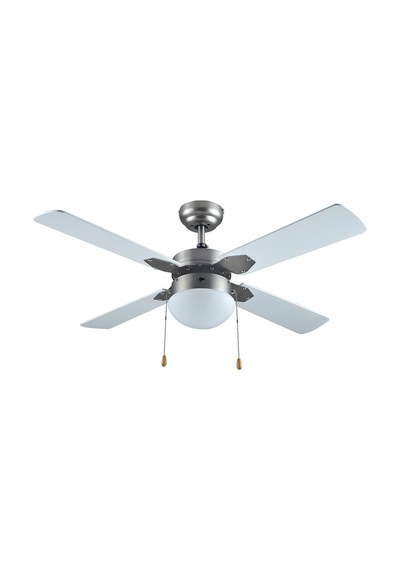 Vanti 60w 106cm 42inç Gümüş Metal Tavan Avizeli 4 Kanatlı Vantilatör Kcf283