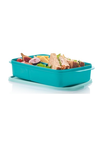 Mavi Bölme Beslenme 1 Lt & Tupperware Eco Şişe Mavi Suluk 500 Ml Set Mavi