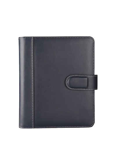 Organizer Ajanda Tarihsiz Kareli 4 Halkalı 19.5x23 CM - Lacivert