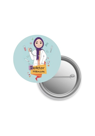 Tesettürlü Doktor Hanım / Rozet Diğer