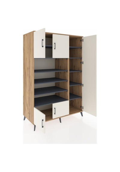 Kronos Dolap 11 Raflı 5 Kapaklı 132x59x195 Çam-aytaşı/antrasit Aytası/antrasıt - Atlas Çam Kronos Dolap 11 Raflı 5 Kapaklı 132x59x195 Çam-aytaşı/antrasit Aytası/antrasıt - Atlas Çam
