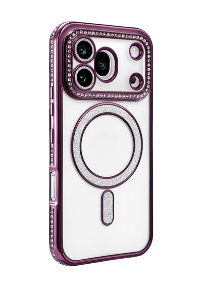 Uryport Huawei Honor 600 Pro Joke Simli Magneticsafe Kılıf - Derin Mor