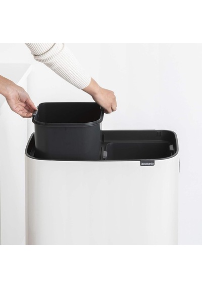 130601 Çöp Kovası, Beyaz, 30 Litre