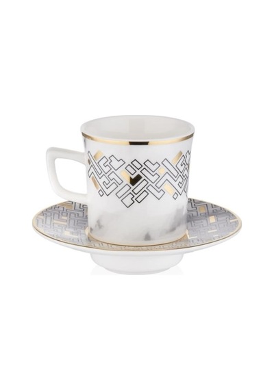 Decorium M00705 Kahve Fincan Takımı 12 Parça Monochrome Çok Renkli