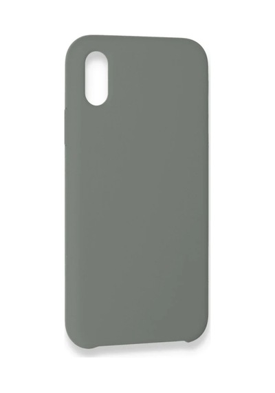 Apple Apple Uyumlu iPhone Xs Max Kılıf Lansman Legant Silikon - Gri 0.2M-Çok Renkli