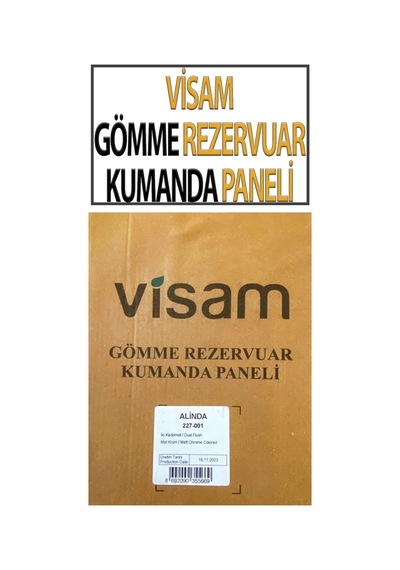 Visam Gömme Rezervuar Kumanda Paneli Beyaz