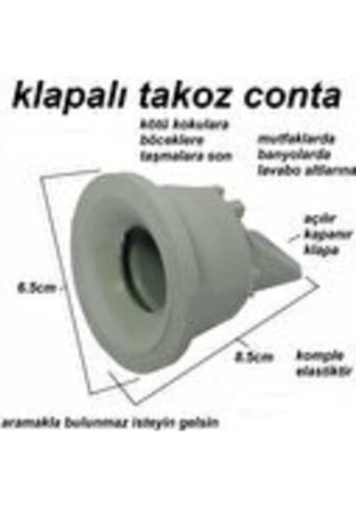 Kuriş Çekvalfli Adaptör Conta Ø50 Lavabo Eviye Gider Koku Önleyici Mufmatik Diğer