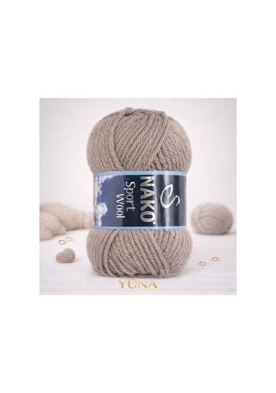 Sport Wool Kalın Örgü İpi %25 Yün 23294 Bej Melanj