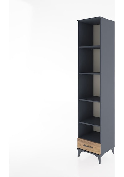 Hyperion Dolap 5 Raflı Tek Çekmeceli 44x44x221 Antrasit-çam Antrasit