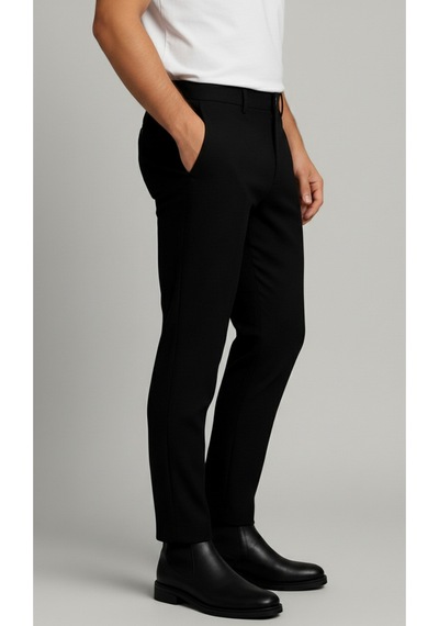 Bürke Erkek Siyah Renk Slim Fit Kaliteli Kumaş Pantolon
