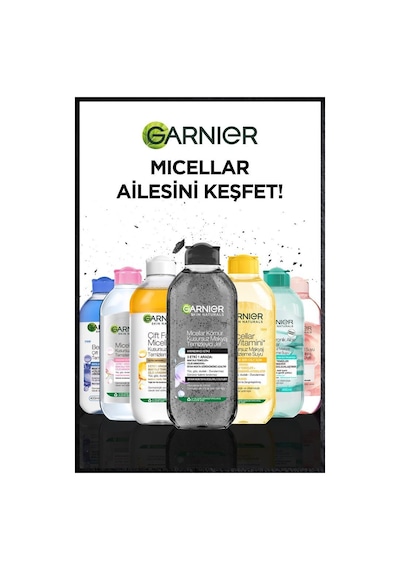 Garnier Micellar Kömür Kusursuz Makyaj Temizleyici Jel 400 ML