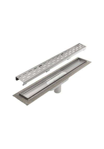 Aco - T Serisi L585 Mm Dn50 Kanal Gövdesi Banyo Duş Kanalı Dikey Çıkış - M.9010.79.16.02