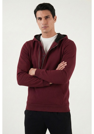 Buratti Erkek Sweat 575707 Vişne Vişne