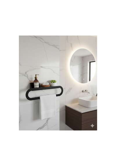 Havluluk Şampuan Rafı Banyo Siyah - 843748530 Siyah