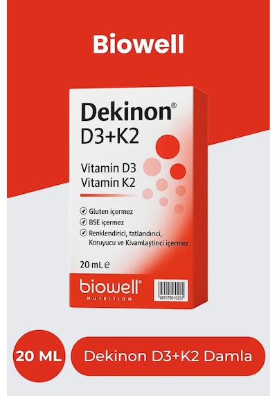 Biowell Dekinon D3K2 Damla 20 ML