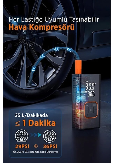 4000 Mah Şarjlı Hava Pompası Araç Lastik, Bisiklet, Top Şişirme Oto Hava Pompası Powerbank Henüz Yorum Yazılmamış. 1 Adet 4000 Mah Şarjlı Hava Pompası Araç Lastik, Bisiklet, Top Şişirme Oto Hava Pompası Powerbank Henüz Yorum Yazılmamış. 1 Adet