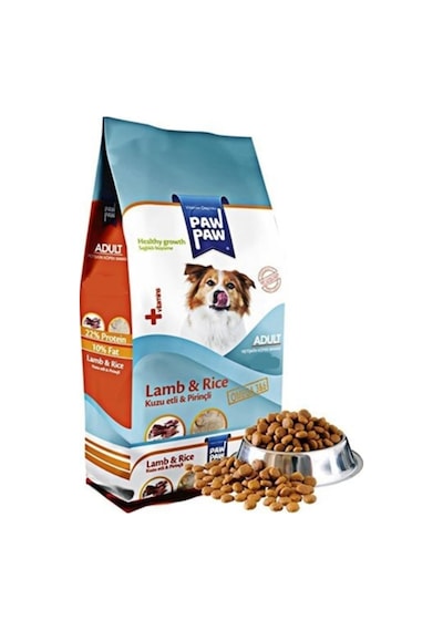 Paw Paw Kuzu Etli ve Pirinçli Yetişkin Köpek Maması 3 KG