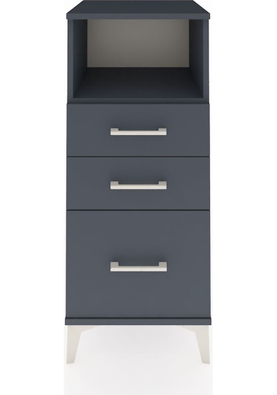 Hyperion Komodin Tek Raflı 3 Çekmeceli 44x44x106 Antrasit-ant... Antrasit