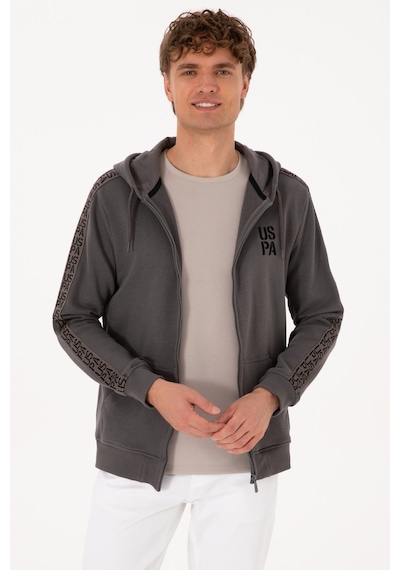 U.s. Polo Assn. Erkek Gri Hırka Örme 50315808-vr024 Gri