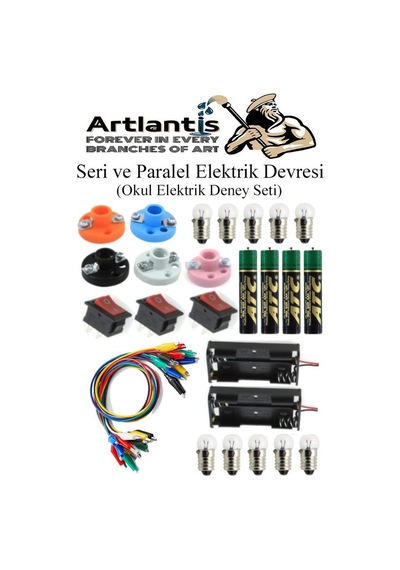 Seri Ve Paralel Elektrik Devresi 1 Paket Basit Elektrik Devresi Deney Seti Okul İş Eğitimi Seti
