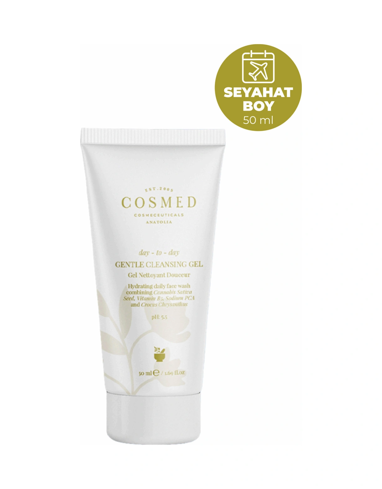 Cosmed Day-to-day Gentle Cleansing Gel - Yüz Temizleme Jeli - Karma Cilt Yıkama Jeli 50 Ml