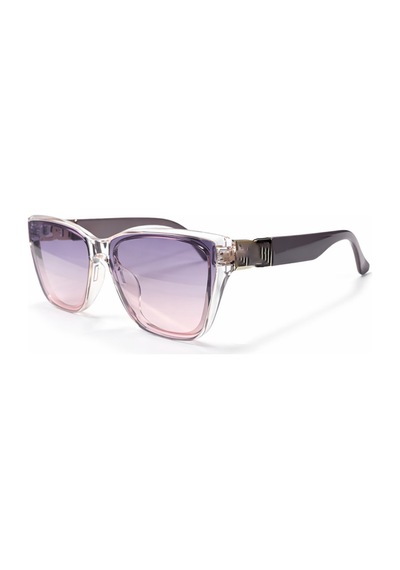 Kurven Pembe Retro Kare Kemik Çerçeve Gold Detaylı Unisex Uv400 Vintage Retro Güneş Gözlüğü