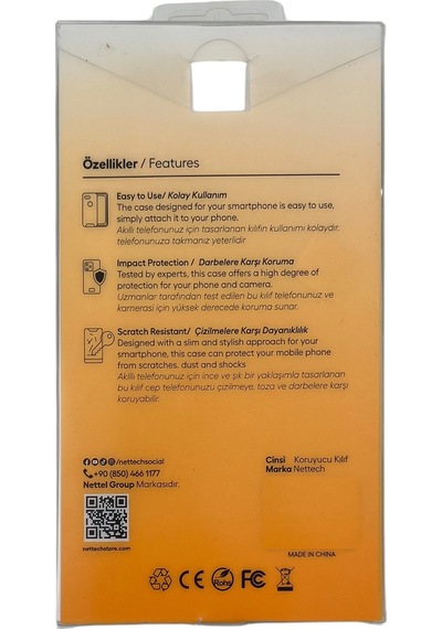 Nettech Apple Uyumlu iPhone 16 Nt-n057 Arka Koruma Kılıf - Gold Gold