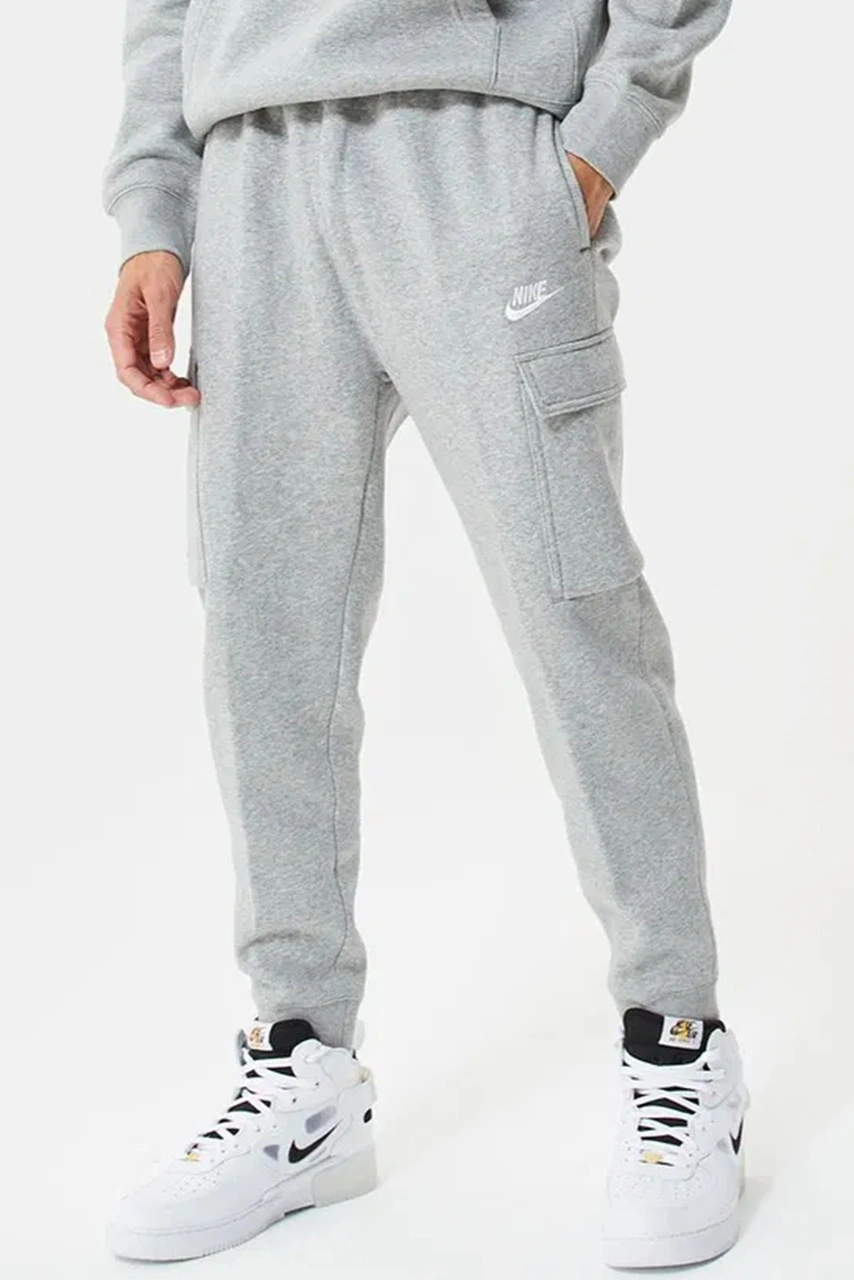 Nike Sportswear Club Fleece Taper Leg Sneaker Length Cargo Pant Erkek Pamuklu Kargo Eşofman Altı Gri Gri